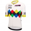 Herren Santini UCI Gravel Weltmeisterschaft trikot Flandern 2024-Weiss Herren Santini UCI Gravel Weltmeisterschaft trikot Flandern 2024-Weiss