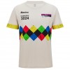 Herren Santini UCI Gravel Weltmeisterschaft T-Shirt Flandern 2024 Herren Santini UCI Gravel Weltmeisterschaft T-Shirt Flandern 2024