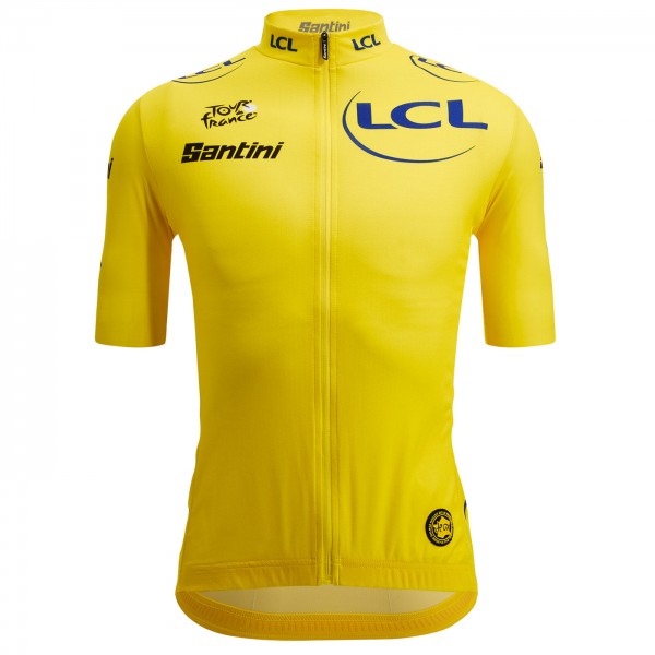 Herren Gelbes Trikot Tour de France 2024 Fan Linie