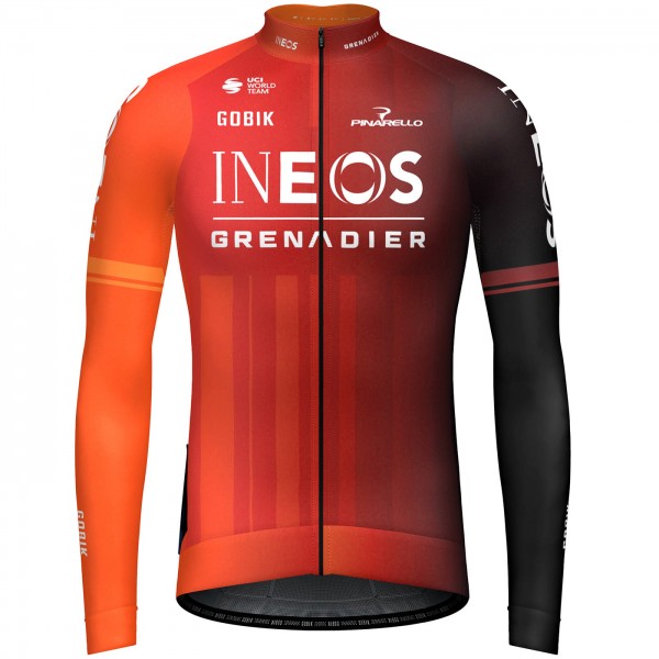 Herren Gobik Ineos Grenadiers 2024 Hyder langarm trikot