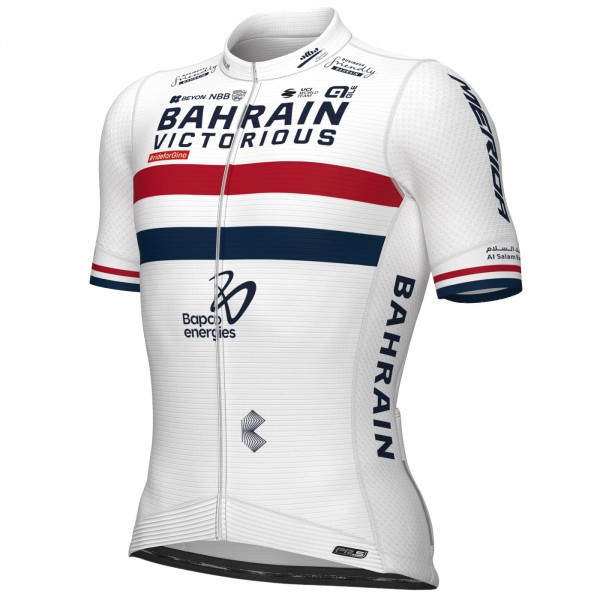 Herren Ale Bahrain Victorious 2024 PRS Trikot-Champion Großbritannien