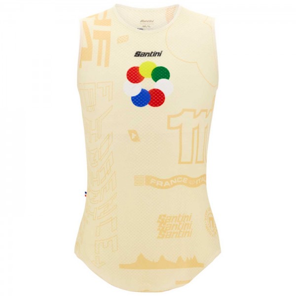 Herren Santini Tour de France 2024 armellose radunterhemd-Grand Départ Herren Santini Tour de France 2024 armellose radunterhemd-Grand Départ