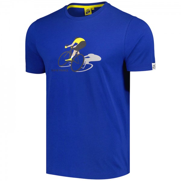 Herren Tour de France Cyclist Graphic 2024 T-Shirt-Blau