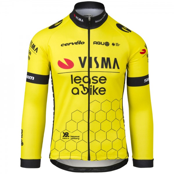 Herren Langärmeliges Trikot Agu Team Visma Lease a bike 2024