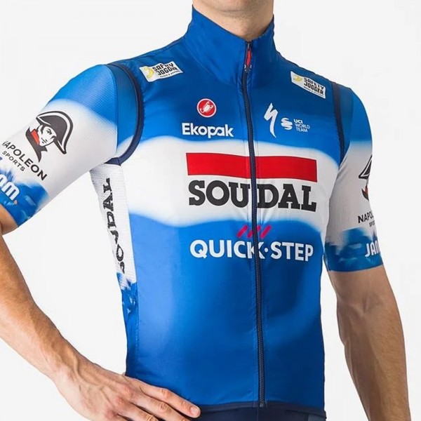Herren Castelli Soudal Quick-Step 2024 Pro Light Wind weste