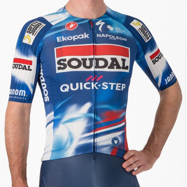 Herren Castelli Soudal Quick-Step 2025 Aero Race 8S trikot