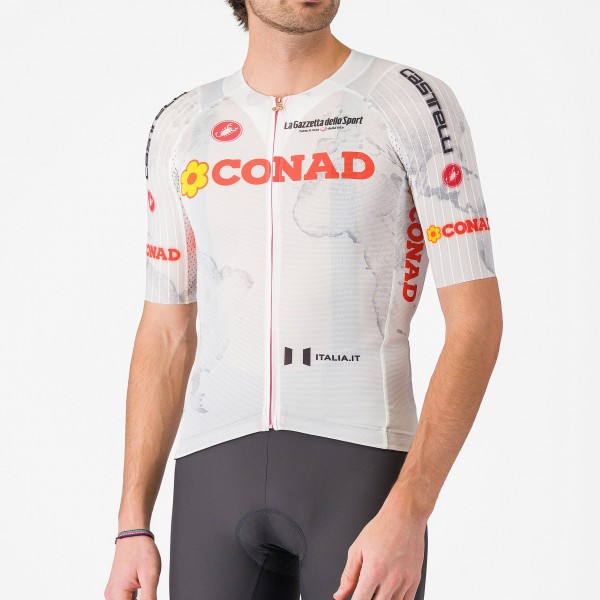 Herren Weiße Trikot Giro d'Italia 2025 Race 8S