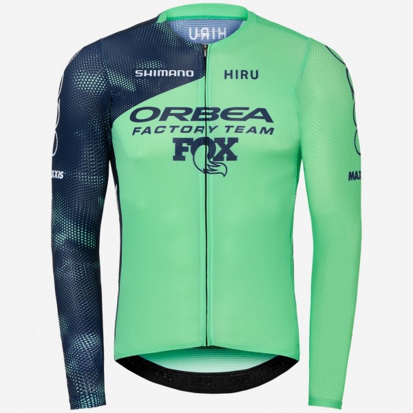 Herren Hiru Orbea Factory Team 2025 Lab Aero langarm trikot