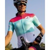 GORDONA Radtrikot Damen kurzarm weiß/celeste/pink (E21-4700)