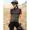 Cross Lady Radtrikot Damen kurzarm dunkelgrün/schwarz (E22-4400)