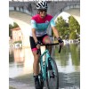 GORDONA Radtrikot Damen kurzarm weiß/celeste/pink (E21-4700)