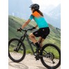 Cross Lady Radtrikot Damen kurzarm türkis/orange (E22-4180)