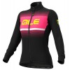 Alé BLEND LADY Radtrikot Damen langarm schwarz/neonpink