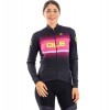 Alé BLEND LADY Radtrikot Damen langarm schwarz/neonpink