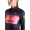 Alé BLEND LADY Radtrikot Damen langarm schwarz/neonpink