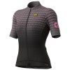 ALE BULLET LADY Radtrikot Damen kurzarm schwarz/pink