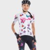 ALE BUTTERFLY LADY Radtrikot Damen kurzarm weiß