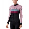 ALE CHAOS Retro Radtrikot Damen langarm schwarz/rosa