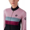 ALE CHAOS Retro Radtrikot Damen langarm schwarz/rosa
