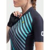 ALE FAST LADY Radtrikot Damen kurzarm schwarz