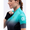 ALE GRADIENT LADY Radtrikot Damen kurzarm türkis