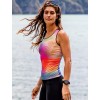ALE ONDA LADY TOP Radtrikot Damen ärmellos rosa/blau