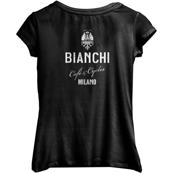 CAFE & CYCLES Damen T-Shirt schwarz (C9622351-56-BK)