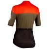 GORDONA Radtrikot Damen kurzarm schwarz/olivgrün/rot (E21-4120)