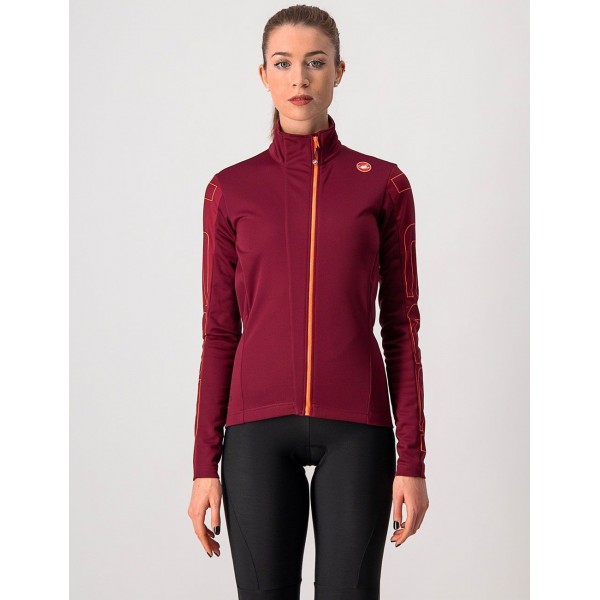 TRANSITION W JACKET-Damen Fahrrad Winterjacke bordeaux