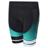 DASH LADY Radhose Damen kurz schwarz/türkis (900240)