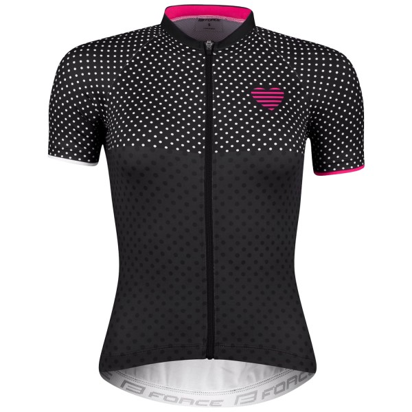 POINTS Radtrikot Damen kurzarm schwarz/pink (9001320)