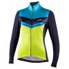 Asfalto Lady Jkt Damen Fahrrad Winterjacke dunkelblau/gelbgrün/türkis (I22-4200)