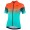 Cross Lady Radtrikot Damen kurzarm türkis/orange (E22-4180)