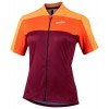 Lady Country Jersey MTB Trikot Damen kurzarm bordeaux rot/orange (E21-4110)