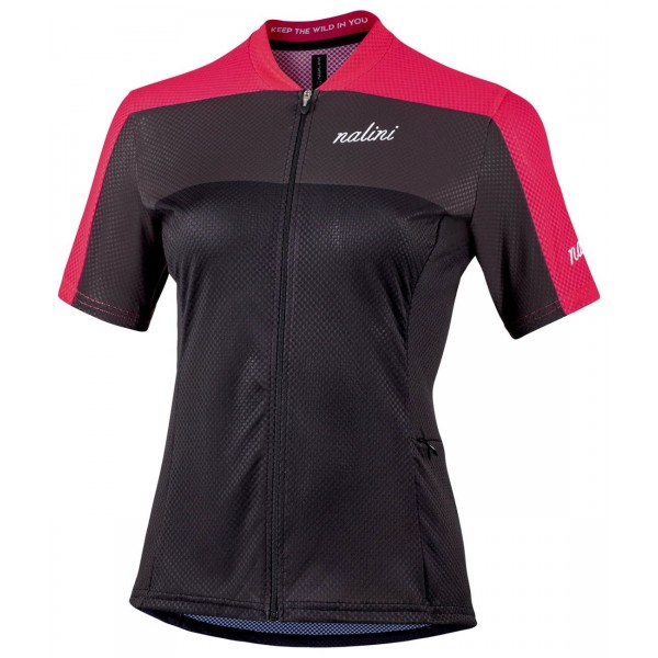 Lady Country Jersey MTB Trikot Damen kurzarm schwarz/pink (E21-4000)