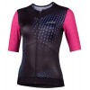 Lady Laser Radtrikot Damen kurzarm schwarz/pink (E22-4000)