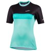 MTB Lady Shirt Radtrikot Damen kurzarm türkis/schwarz (E22-4180)