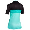 MTB Lady Shirt Radtrikot Damen kurzarm türkis/schwarz (E22-4180)