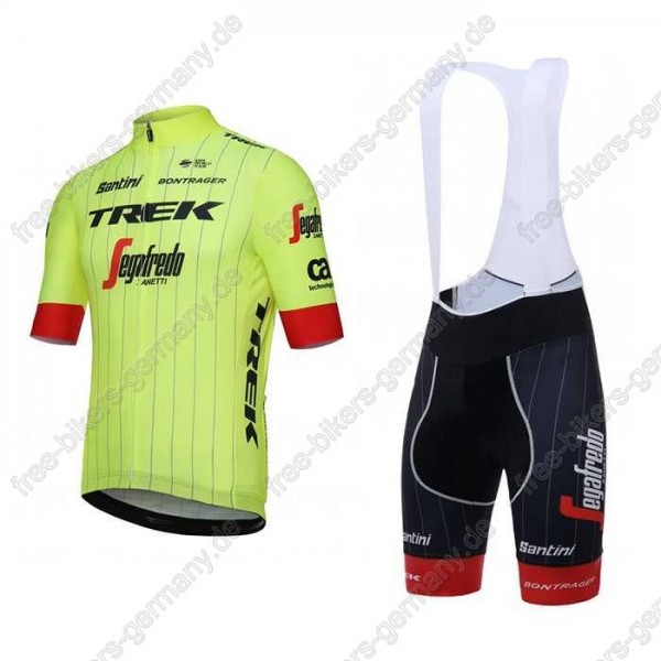 Trek Segafredo Radbekleidung Satz Trikot Kurzarm+Trägerhosen Sets 2