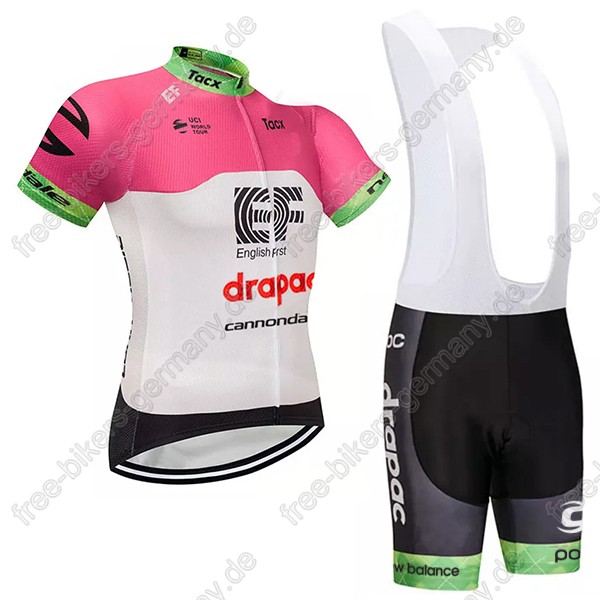 Cannondale Drapac rose Radbekleidung Satz Trikot Kurzarm+Trägerhosen 