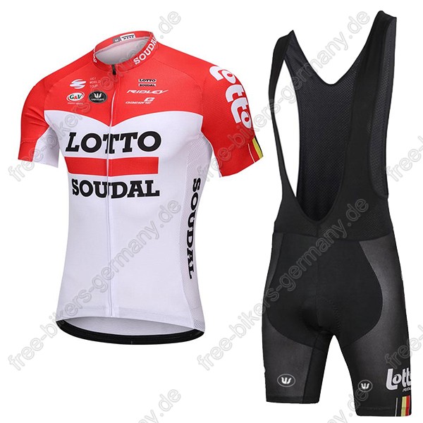 Lotto Soudal Radbekleidung Satz Trikot Kurzarm+Trägerhosen 