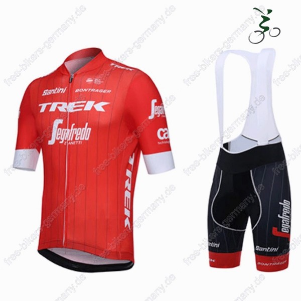 Trek Segafredo Radbekleidung Satz Trikot Kurzarm+Trägerhosen S