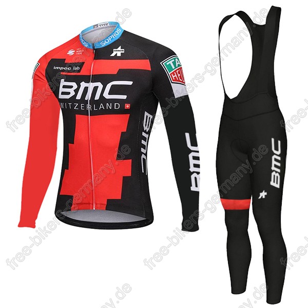 Profiteam 2018 BMC Pro Fahrradbekleidung Trikot Langarm+Lang Tr
