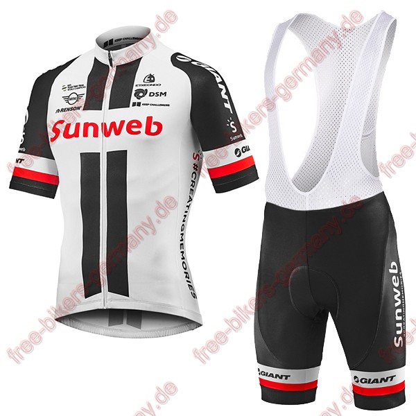Profiteam 2018 Sunweb Giant Radbekleidung Satz Trikot Kurzarm+Trägerh
