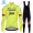 Profiteam 2018 Trek Segafredo thermique fluo gelb Fahrradbekleidung Trikot Langarm+Lang Tr