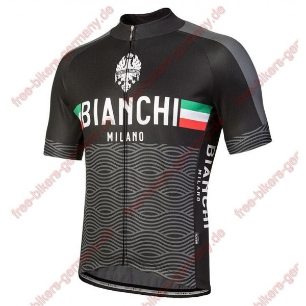 Profiteam 2018 Bianchi Milano Attone schwarz Trikot Kurzarm