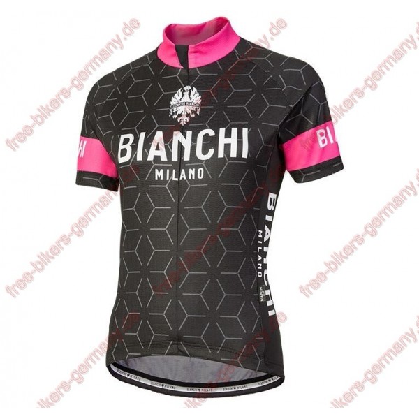 Profiteam 2018 Bianchi Milano Nevola schwarz pink Damen Trikot Kurzarm