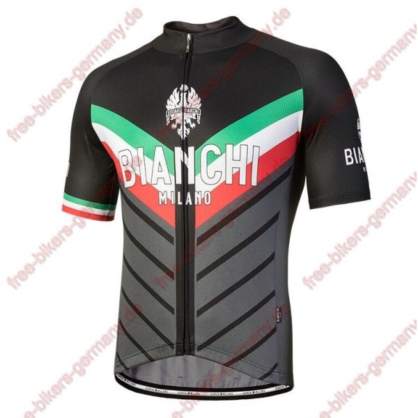 Profiteam 2018 Bianchi Milano Tiera schwarz Trikot Kurzarm