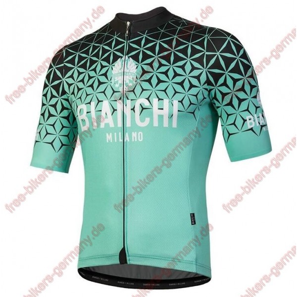 Profiteam 2018 Bianchi Milano Conca Blau Trikot Kurzarm