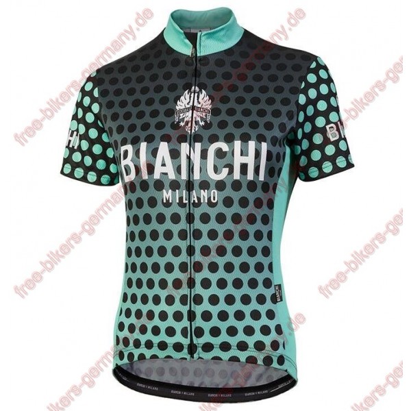 Profiteam 2018 Bianchi Milano Gravina Blau Damen Trikot Kurzarm